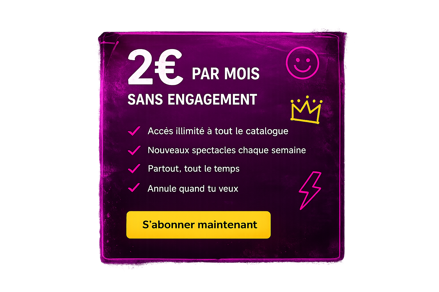 S'abonner 2€/mois